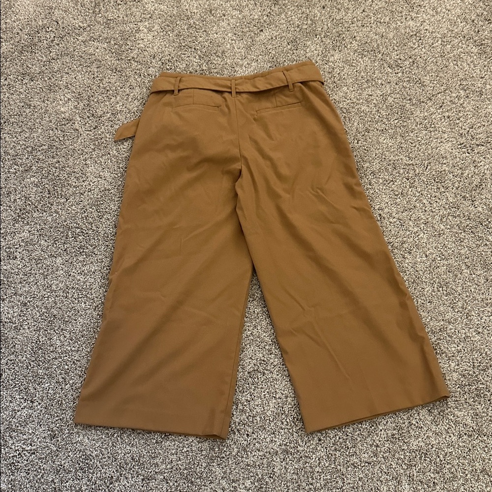 Banana Republic Tan Wide-Leg Crop Pants 8 - Picture 2 of 5